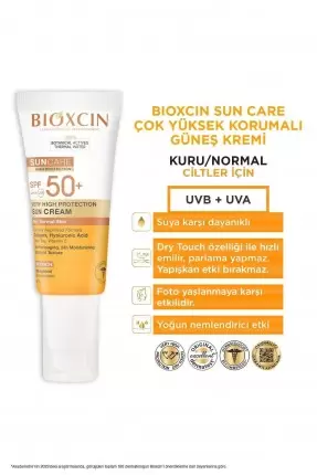 Bioxcin Sun Care Spf 50 Yüz Güneş Kremi 50 ml Kuru ve Normal Cilt + Vücut Güneş Spreyi 200 ml