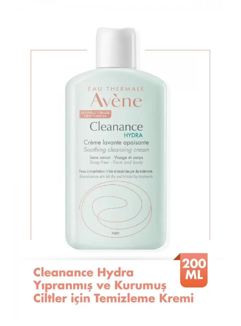 Avene Cleanance Hydra Creme Lavante Soothing Cleansing Cream 200 ml