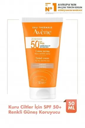 Avene SPF 50+ Creme Tinted 50 ml Renkli Güneş Koruyucu