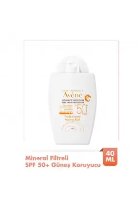 Avene SPF 50+ Fluide Mineral 40 ml Güneş Koruyucu