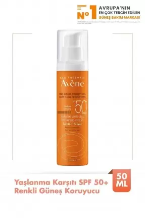 Avene SPF 50+ Anti Age Tinted Yaşlanma Karşıtı Renkli Güneş Koruyucu 50 ml