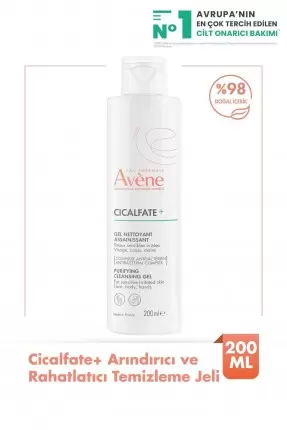 Avene Cicalfate+ Purifing Cleansing Gel - Arındırıcı Temizleme Jeli - 200 ml