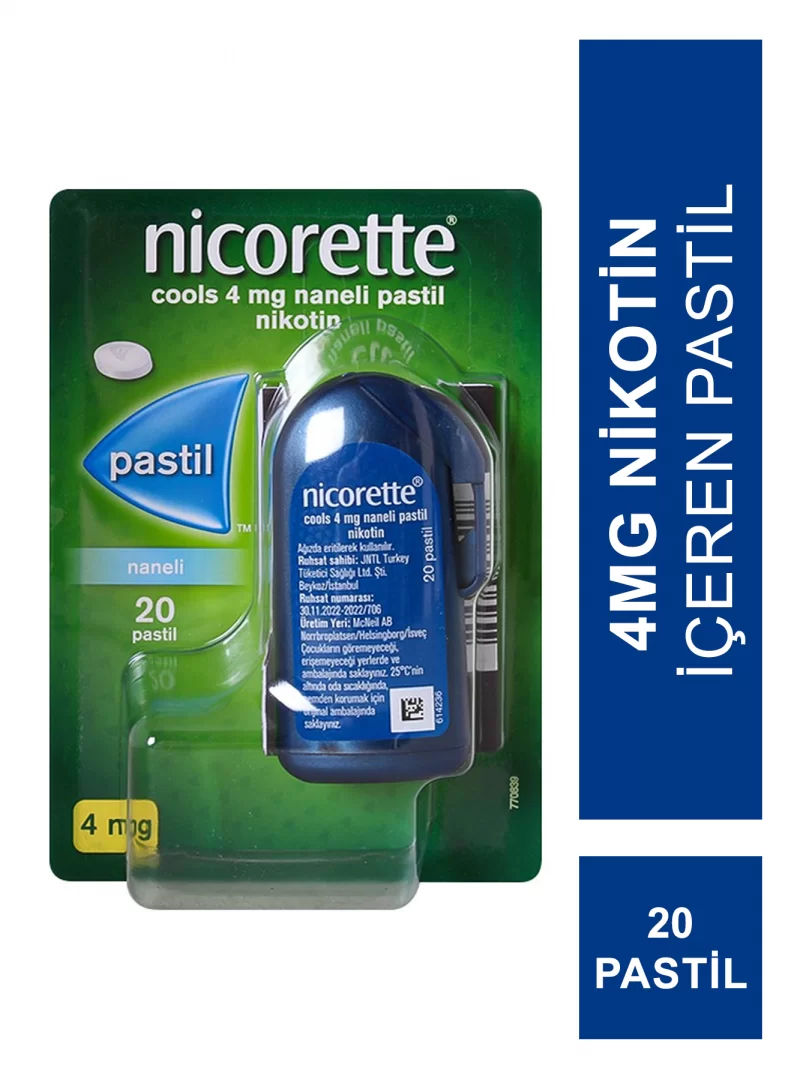 Nicorette Cools 4mg Naneli Pastil 20 Adet