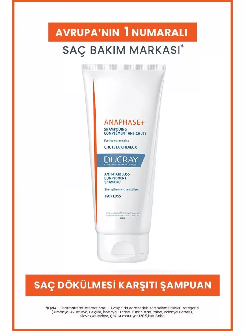 Ducray Anaphase + Plus Saç Dökülmesine Karşı Şampuan 200 ml