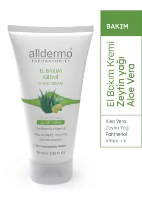 Alldermo El Bakım Kremi - Aloe Vera - 75 ml