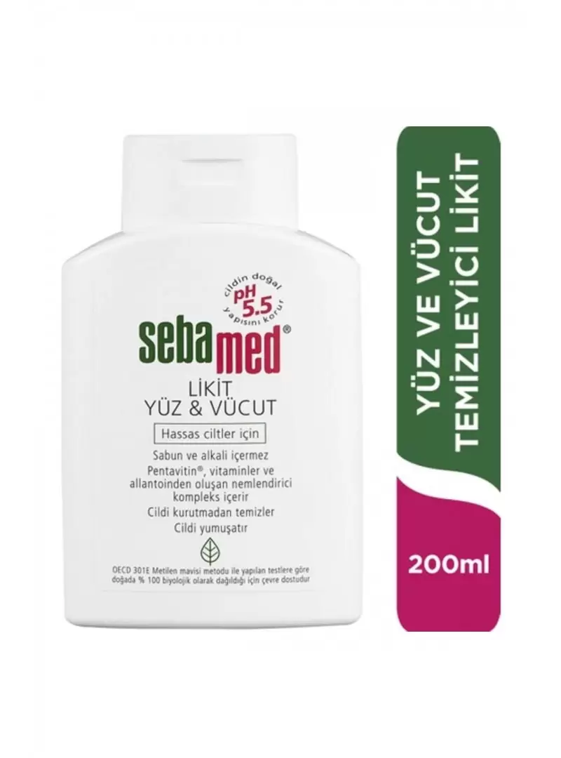 Sebamed Likit Yüz ve Cilt Temizleme Jeli 200ml