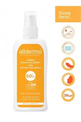 Alldermo Güneş Koruyucu Sprey SPF 50+ 200 ml