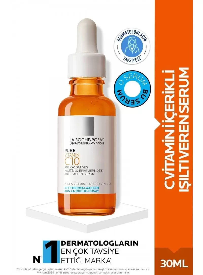 La Roche Posay Pure Vitamin C10 Cilt Serumu Saf C Vitamini İle Işıltı Veren Antioksidan Serum 30ml