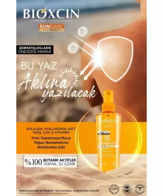 Bioxcin Sun Care Tüm Ciltler İçin Bronzlaştırıcı Yağ Spf 15 200 ml