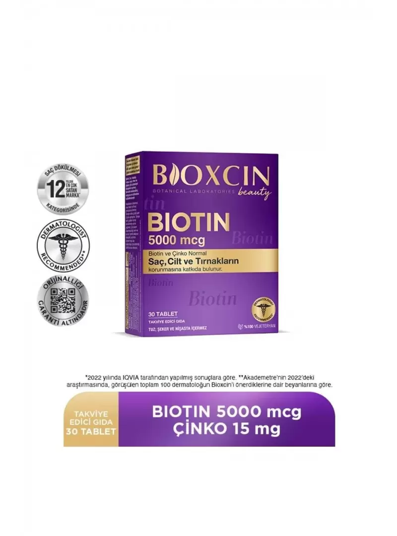 Bioxcin Biotin 5000mcg 30 Tablet