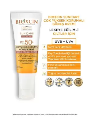 Bioxcin Sun Care Lekeli Ciltler İçin Güneş Kremi Spf 50+ 50 ml
