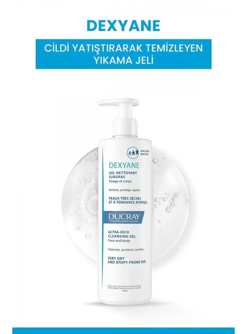 Ducray Dexyane Gel Atopiye Eğilimli Ciltler için Yıkama Jeli