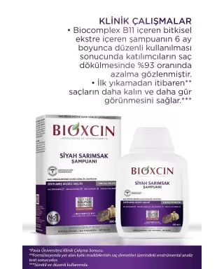 Bioxcin Siyah Sarımsak Şampuanı 3 al 2 öde -3x300ml-
