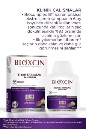 Bioxcin Siyah Sarımsak Şampuanı 3 al 2 öde -3x300ml-