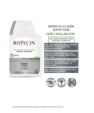 Bioxcin Klasik Şampuan Yağlı Saçlar 300 ml