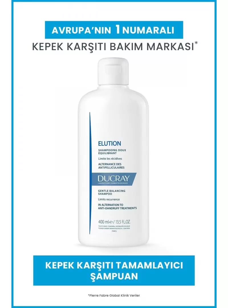 Ducray Elution Shampoo Hassas Saç Derisi Şampuanı