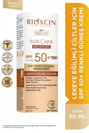 Bioxcin Sun Care Lekeli Ciltler İçin Renkli Güneş Kremi Spf 50+ 50 ml