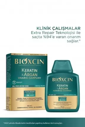 Bioxcin Keratin&Argan Şampuan 300ml - 2.si %50 İndirimli