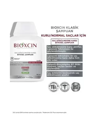 Bioxcin Klasik Şampuan Kuru-Normal Saçlar 3 al 2 öde