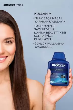 Bioxcin Quantum Şampuan Yağlı Saçlar 300 ml