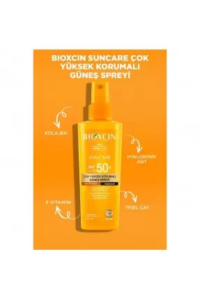 Bioxcin Sun Care Tüm Ciltler İçin Güneş Spreyi Spf 50+ 200 ml