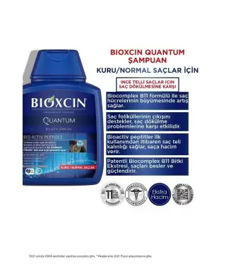 Bioxcin Quantum Şampuan Kuru-Normal Saçlar 3 al 2 öde