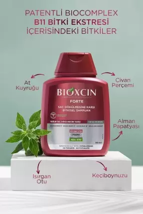 Bioxcin Forte Şampuan 3 Al 2 Öde 3x300 Ml - Yoğun Saç Dökülmesi Şampuanı