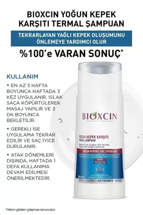 Bioxcin Aqua Thermal Şampuan Yoğun Kepek Karşıtı DS 200 ml