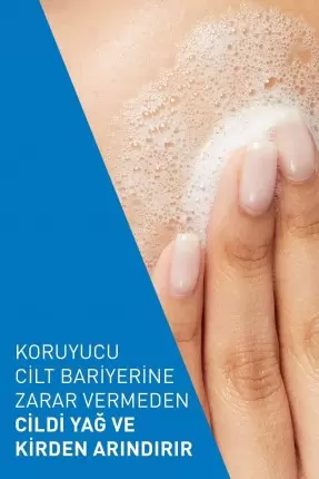 CeraVe Köpüren Temizleyici Seramid İçerikli Normal & Yağlı Ciltler Yüz Vücut 473 ml