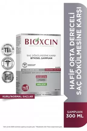 Bioxcin Klasik Şampuan Kuru-Normal Saçlar 300 ml