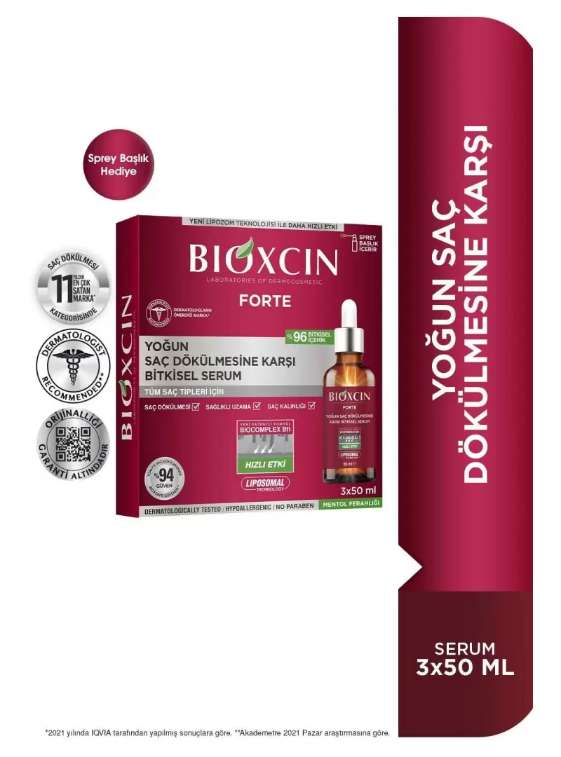Bioxcin Forte 3'lü Serum 3 x 50 ml