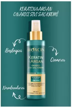 Bioxcin Keratin & Argan Onarıcı Sıvı Saç Kremi 150 ml