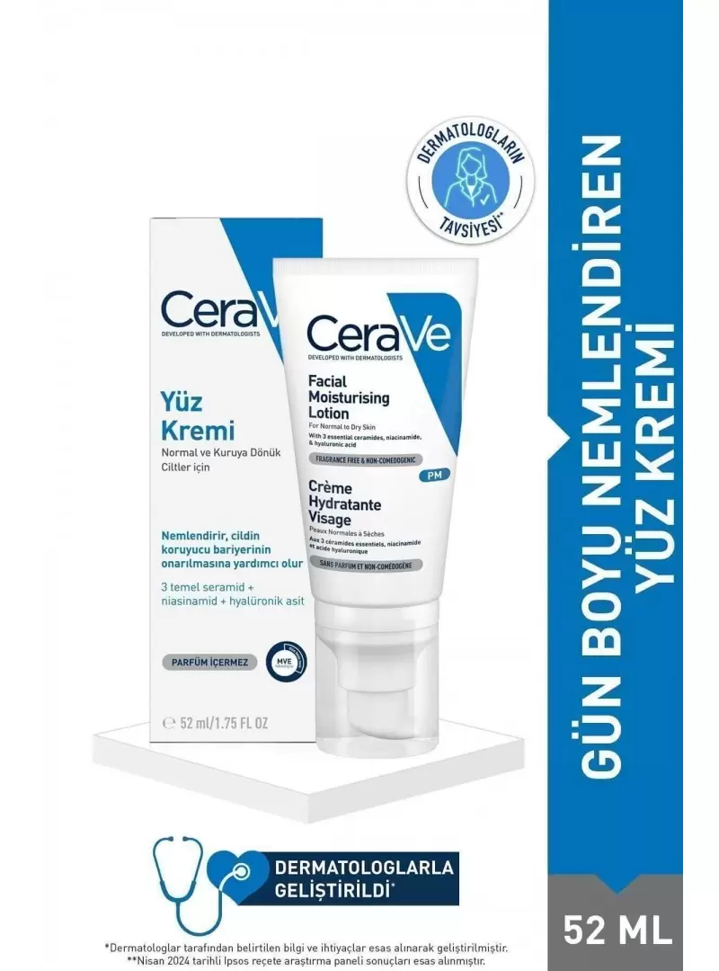 CeraVe Nemlendirici Yüz Kremi 52 ml