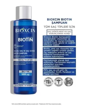 Bioxcin Biotin Şampuan 300 ml | Tüm Saç Tipleri