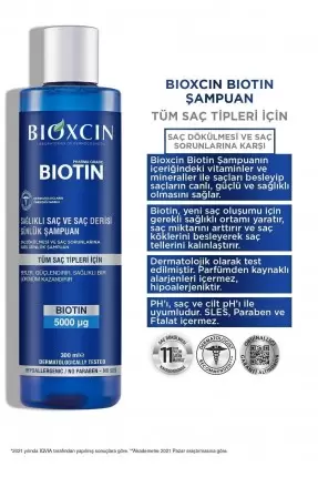 Bioxcin Biotin Şampuan 300 ml | Tüm Saç Tipleri