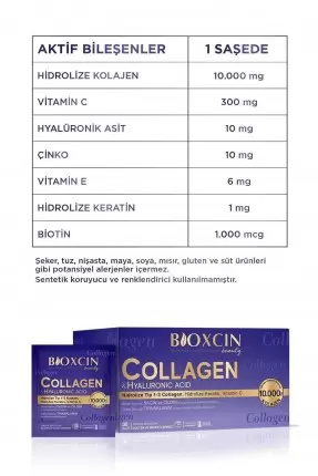 Bioxcin Collagen Hyaluronic Acid 30 Şase