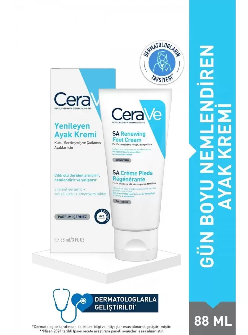 CeraVe SA Yenileyici Ayak Kremi 88 ml