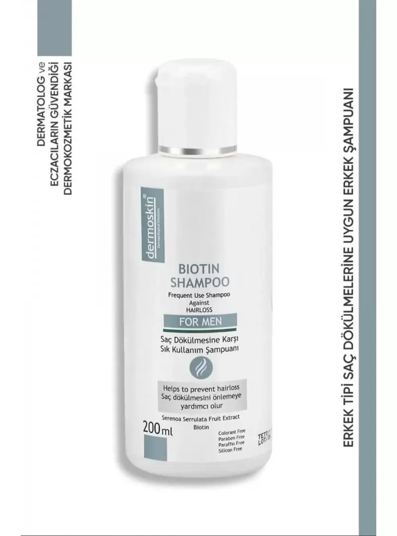 Dermoskin Biotin Şampuan Erkek 200 ml