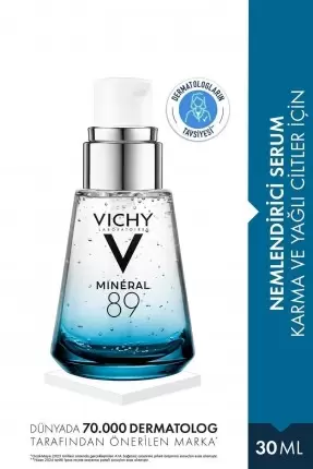 Vichy Mineral 89 Nemlendirici Cilt Serumu Hyalüronik Asit ve Termal Su ile Cilde Güç ve Nem Veren Bakım