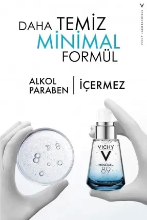 Vichy Mineral 89 Nemlendirici Cilt Serumu Hyalüronik Asit ve Termal Su ile Cilde Güç ve Nem Veren Bakım