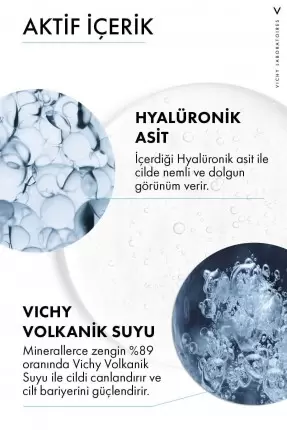 Vichy Mineral 89 Nemlendirici Cilt Serumu Hyalüronik Asit ve Termal Su ile Cilde Güç ve Nem Veren Bakım