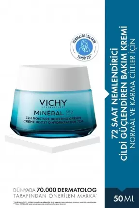 Vichy Mineral 89 Boosting Cream - Normal ve Karma Cilt Light 50 ml