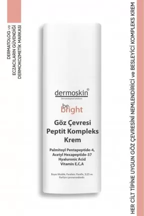 Dermoskin Be Bright Göz Çevresi Peptit Kompleks Krem 15 ml