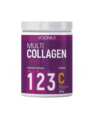 Voonka Multi Collagen Powder Vitamin C İçeren Takviye Edici Gıda 300gr