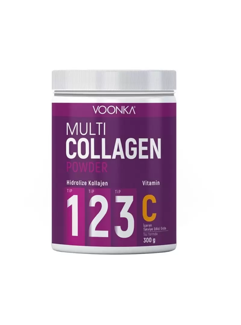 Voonka Multi Collagen Powder Vitamin C İçeren Takviye Edici Gıda 300gr