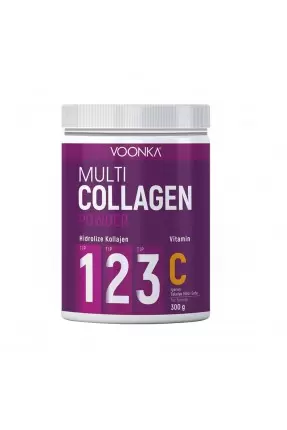 Voonka Multi Collagen Powder Vitamin C İçeren Takviye Edici Gıda 300gr