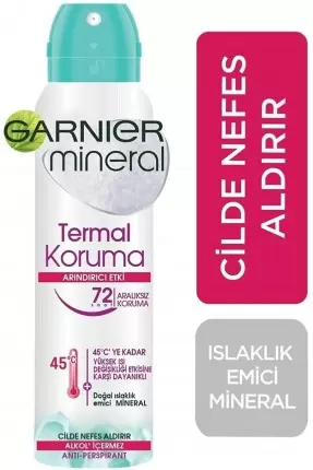 Garnier Mineral Termal Koruma Sprey Deodorant 150 ml