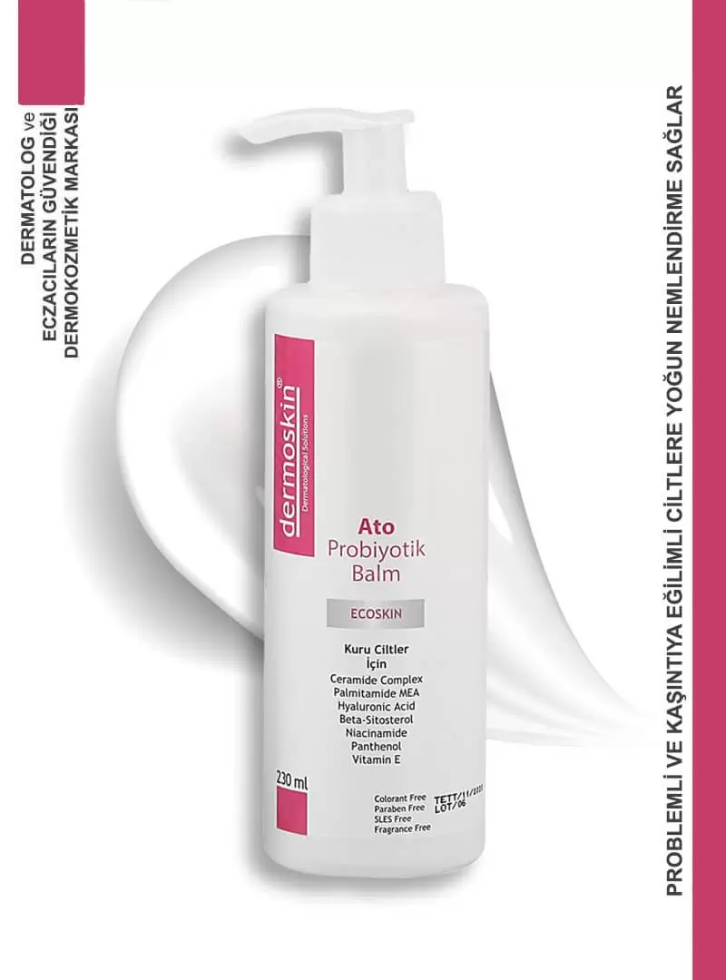 Dermoskin Ato Probiyotik Balm Kuru Ciltler için 230 ml