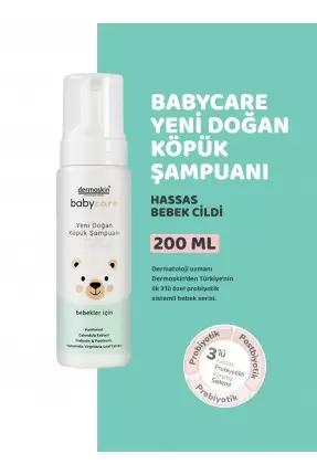 Dermoskin Babycare Yeni Doğan Köpük Şampuanı 200 ml