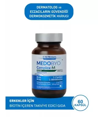 Dermoskin NutraFarm Medobyocomplex-M Biotin 60 Kapsül